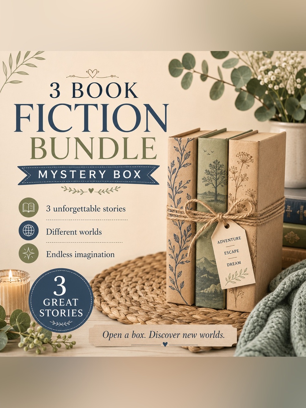 General Fiction 3 Book Mystery Bundle